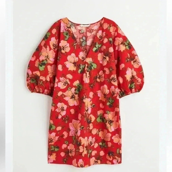 H&M Floral V-Neck Dress - Picture 1 of 6